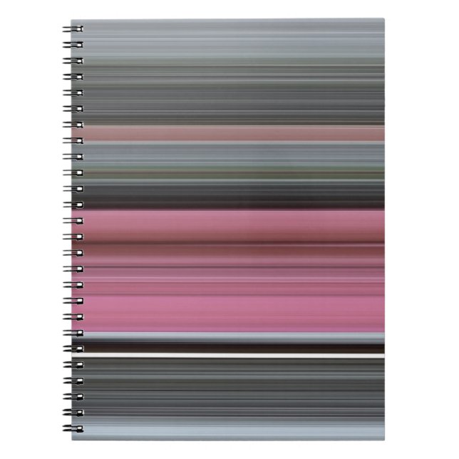 Abstract #1: Pink and gray Notebook (Front)