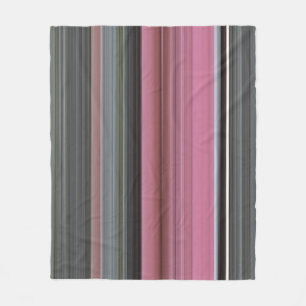 Abstract #1: Pink and grey Fleece Blanket