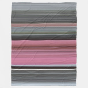 Abstract #1: Pink and grey Fleece Blanket