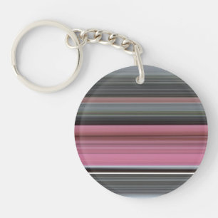 Abstract #1: Pink and grey Keychain