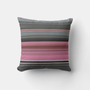Abstract #1: Pink and grey Throw Pillow