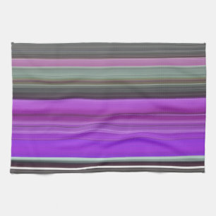 Abstract #1: Purple and grey Kitchen Towel