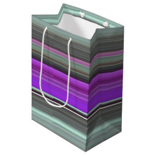 Abstract #1: Purple and grey Medium Gift Bag