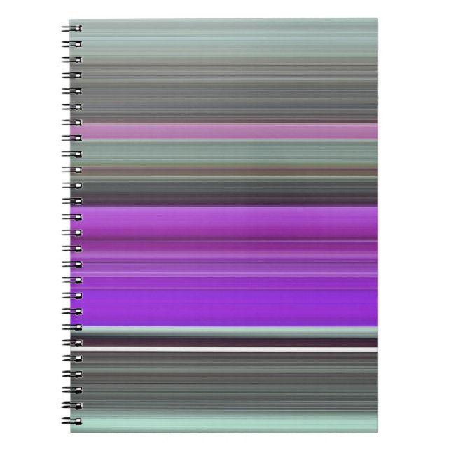 Abstract #1: Purple and grey Notebook (Front)
