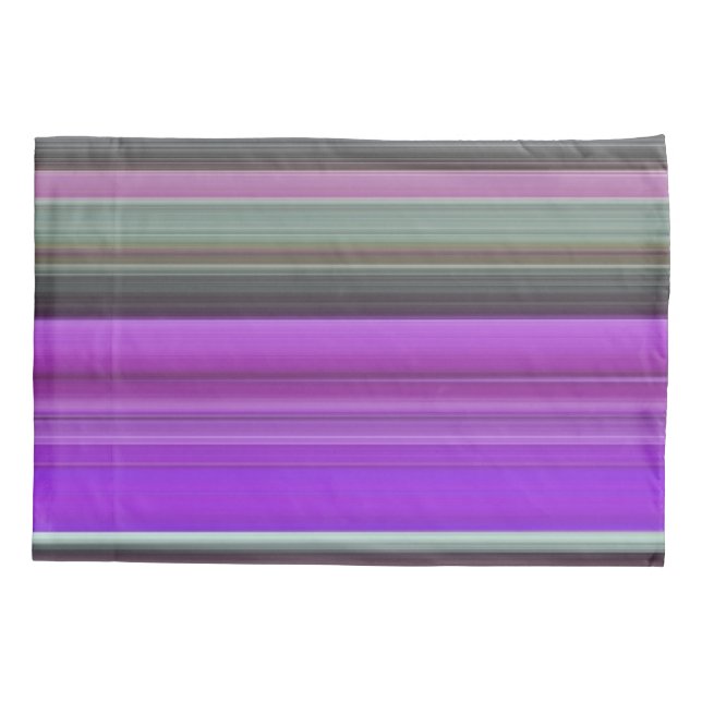 Abstract #1: Purple and grey Pillowcase (Back)