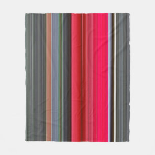 Abstract #1: Red and Grey Fleece Blanket