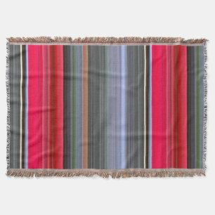 Abstract #1: Red and Grey Throw Blanket