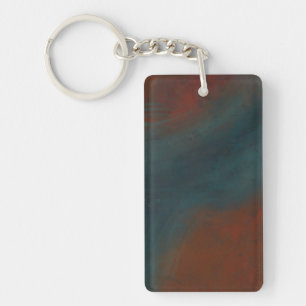 Abstract 1: reds and blues keychain