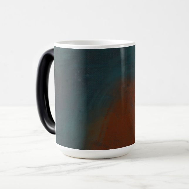Abstract 1: reds and blues magic mug (Front Left)