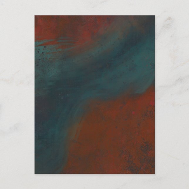 Abstract 1: reds and blues postcard (Front)