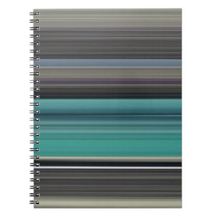 Abstract #1: Teal and grey Notebook