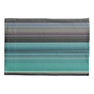 Abstract #1: Teal and grey Pillowcase