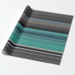 Abstract #1: Teal and grey Wrapping Paper