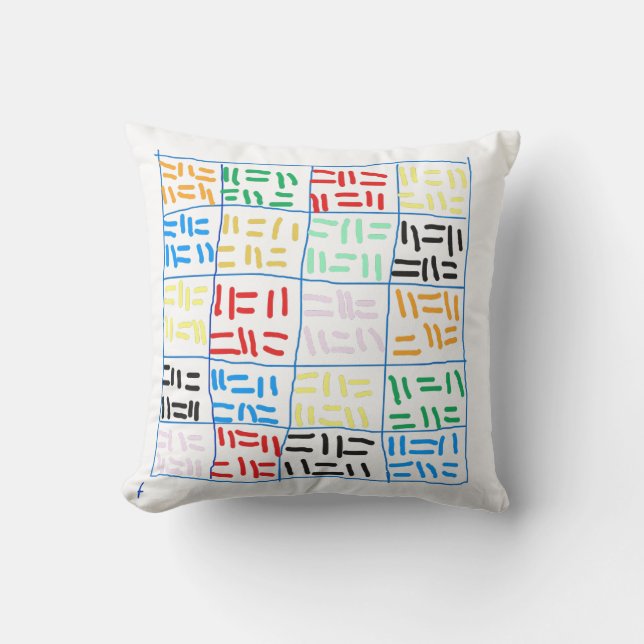 Abstract-1 Throw Pillow (Front)