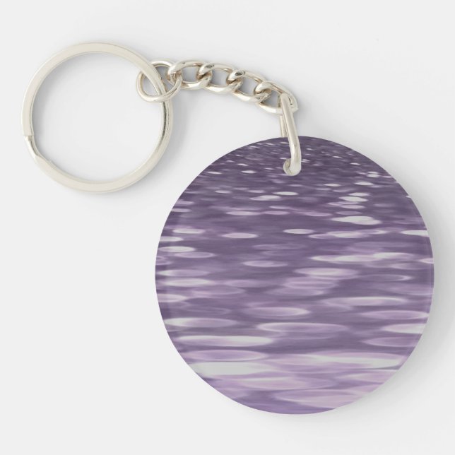 Abstract #1: Ultra Violet Shimmer Keychain (Front)