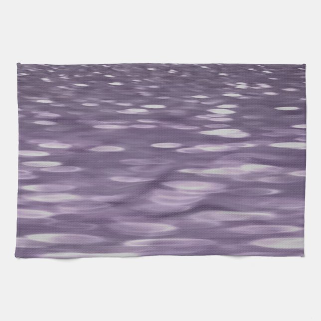 Abstract #1: Ultra Violet Shimmer Kitchen Towel (Horizontal)