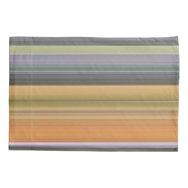 Abstract #1: Yellow and gray Pillowcase (Back)