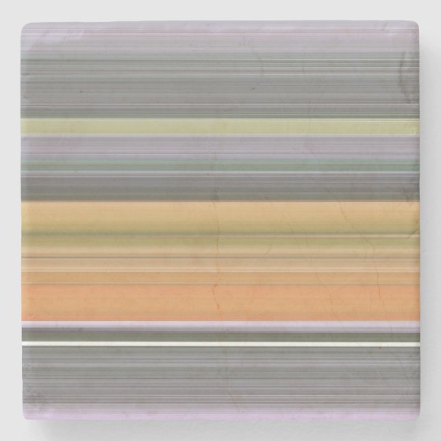 Abstract #1: Yellow and gray Stone Coaster (Front)