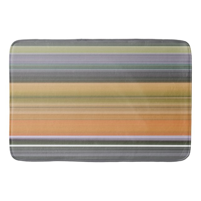 Abstract #1: Yellow and grey Bath Mat (Front)