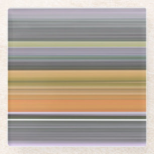 Abstract #1: Yellow and grey Glass Coaster