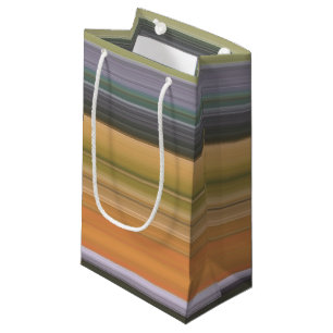 Abstract #1: Yellow and grey Small Gift Bag