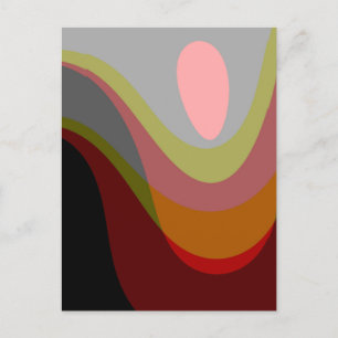 Abstract 20529 - colorful retro style postcard