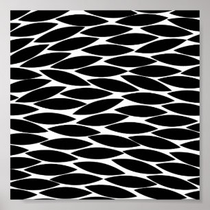 Abstract 250713 - Black and White Poster