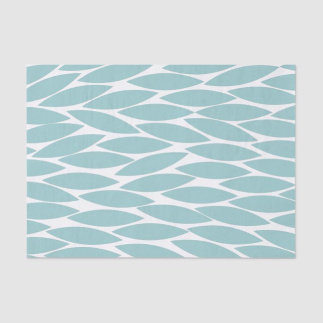 Abstract 250713 - Light Blue Green Tissue Paper (Front)