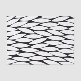 Abstract 250713 - White on Black Tissue Paper