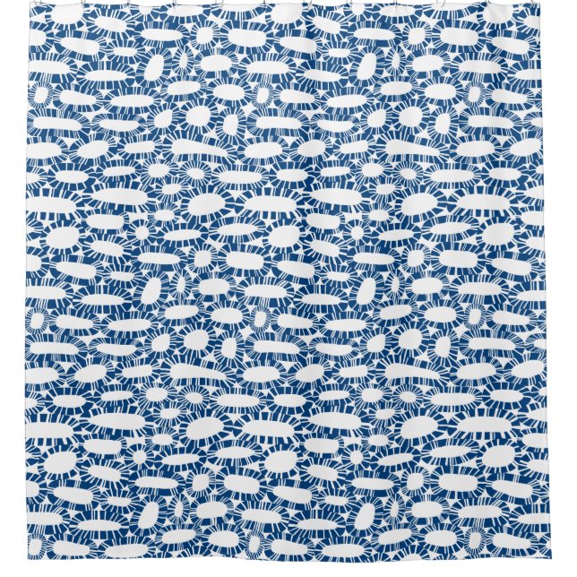Abstract 250923 - Shibori Blue on White (Front)