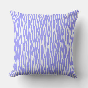 Abstract 280314 - Pastel Blue on White Throw Pillow