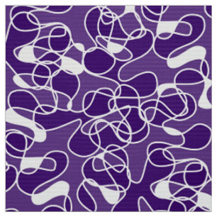 Abstract 290523 Deep Purple and White Fabric