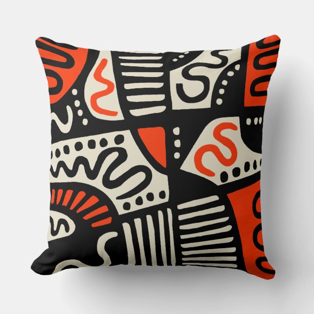 Abstract 291219c throw pillow (Front)