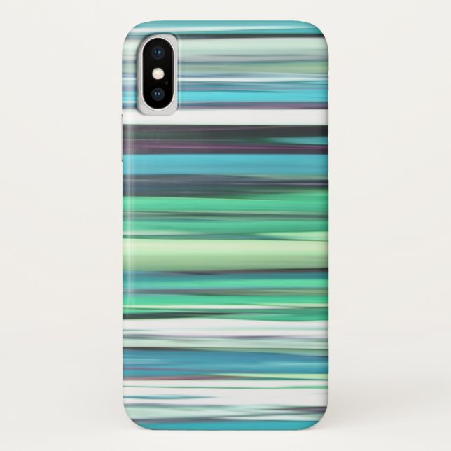 Abstract #2: Aqua blue green blur Case-Mate iPhone Case (Back)