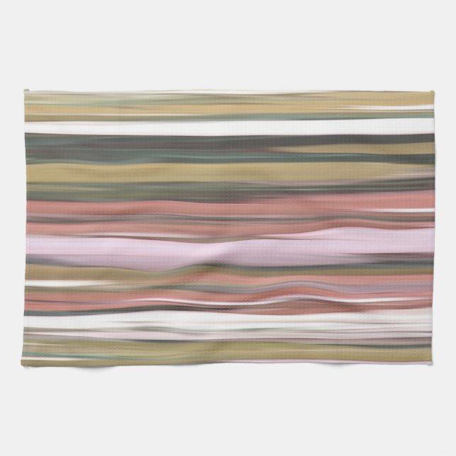 Abstract #2: Autumn Fall colours blur Kitchen Towel (Horizontal)