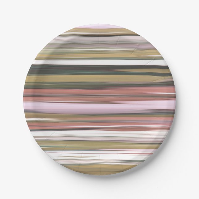 Abstract #2: Autumn Fall colours blur Paper Plate (Front)