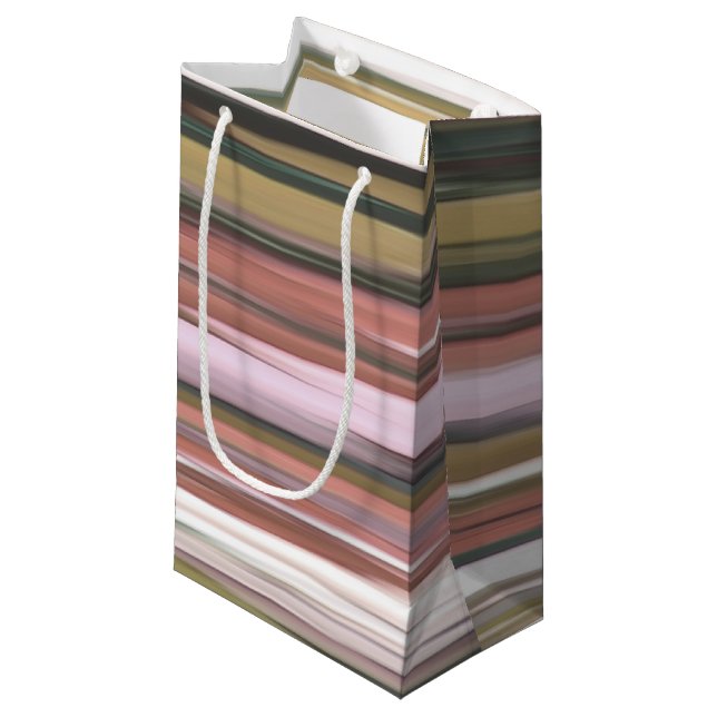 Abstract #2: Autumn Fall colours blur Small Gift Bag (Front Angled)