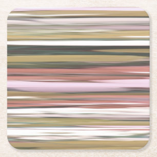 Abstract #2: Autumn Fall colours blur Square Paper Coaster