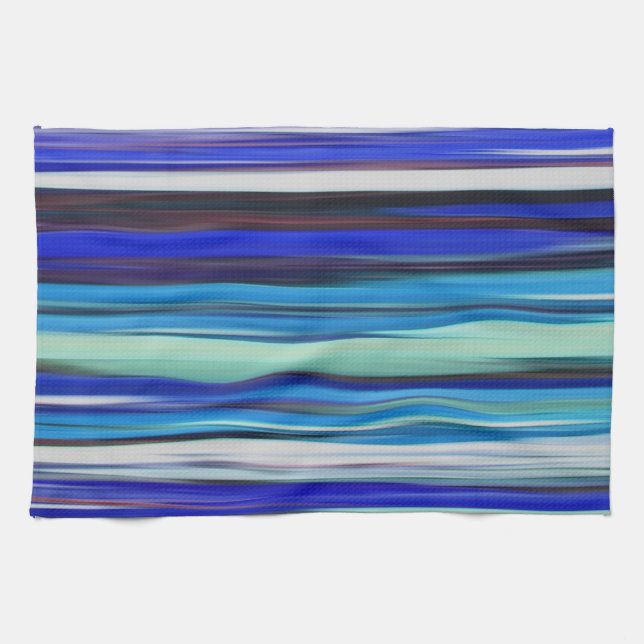 Abstract #2: Blue blur Kitchen Towel (Horizontal)