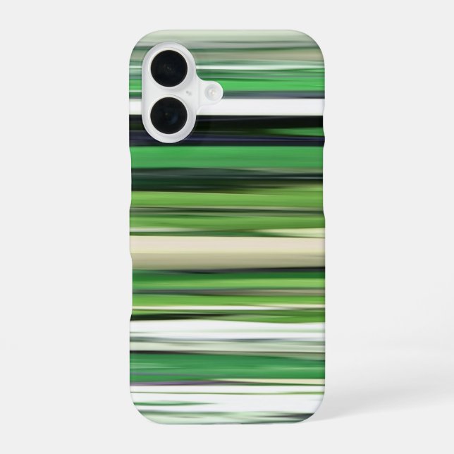 Abstract #2: Green blur iPhone 16 Case (Back)