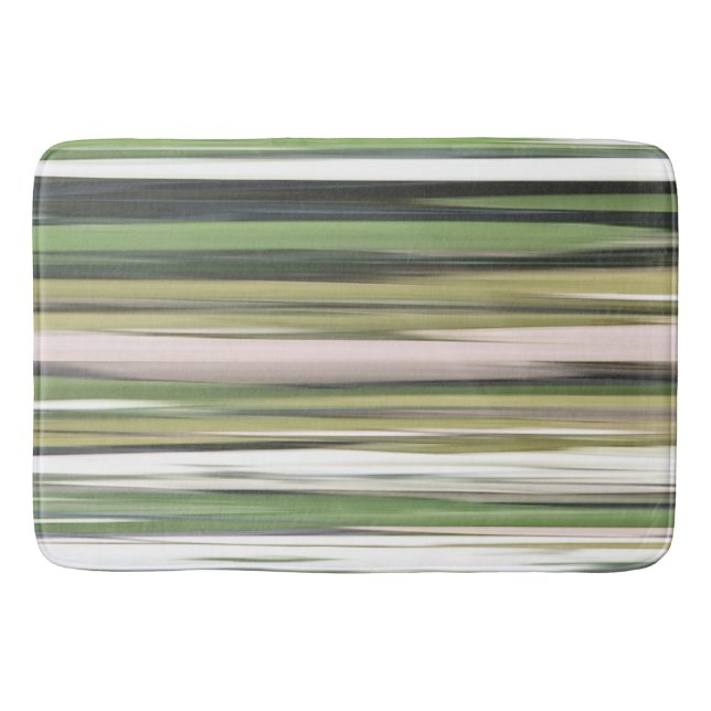 Abstract #2: Olive green blur Bath Mat (Front)