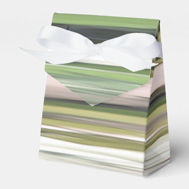 Abstract #2: Olive green blur Favor Box (Front Side)