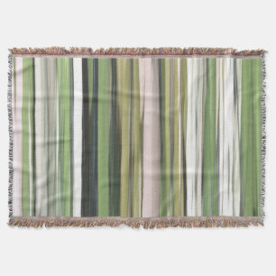 Abstract #2: Olive green blur Throw Blanket