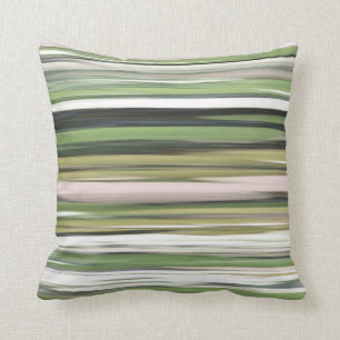 Abstract #2: Olive green blur Throw Pillow