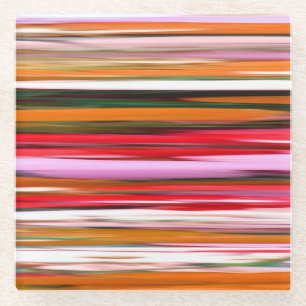 Abstract #2: Orange blur Glass Coaster
