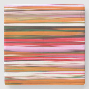 Abstract #2: Orange blur Stone Coaster