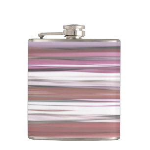 Abstract #2: Pink blur Hip Flask