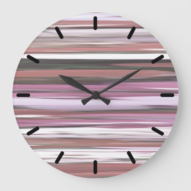 Abstract #2: Pink blur Large Clock (Front)