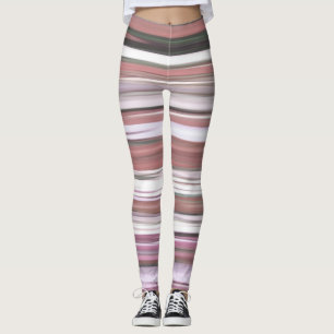 Abstract #2: Pink blur Leggings