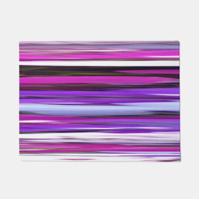 Abstract #2: Purple Blur Doormat (Front)